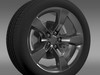 Chevrolet Camaro 2010 wheel 3D Model .max .obj .3ds .fbx .lwo .lw .lws .c4d