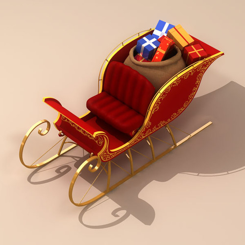 santa claus sleigh 3d model max obj 3ds fbx c4d ma santa claus sleigh 3d model max obj 3ds fbx c4d ma