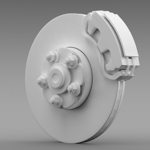 Disc brake 3D Model .max .obj .3ds .fbx .lwo .lw .lws .c4d
