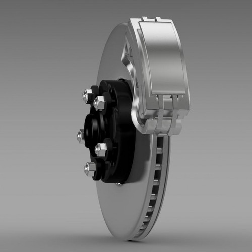 Disc brake 3D Model .max .obj .3ds .fbx .lwo .lw .lws .c4d