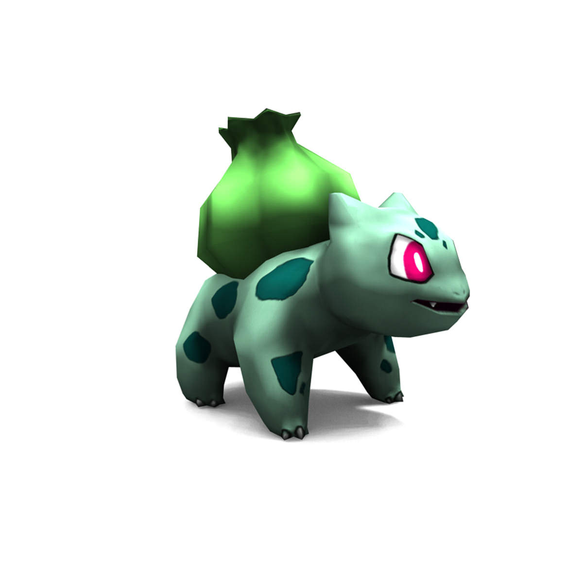 Low Poly Bulbasaur Pokemon 3D Model .obj .fbx .ma .mb .ztl
