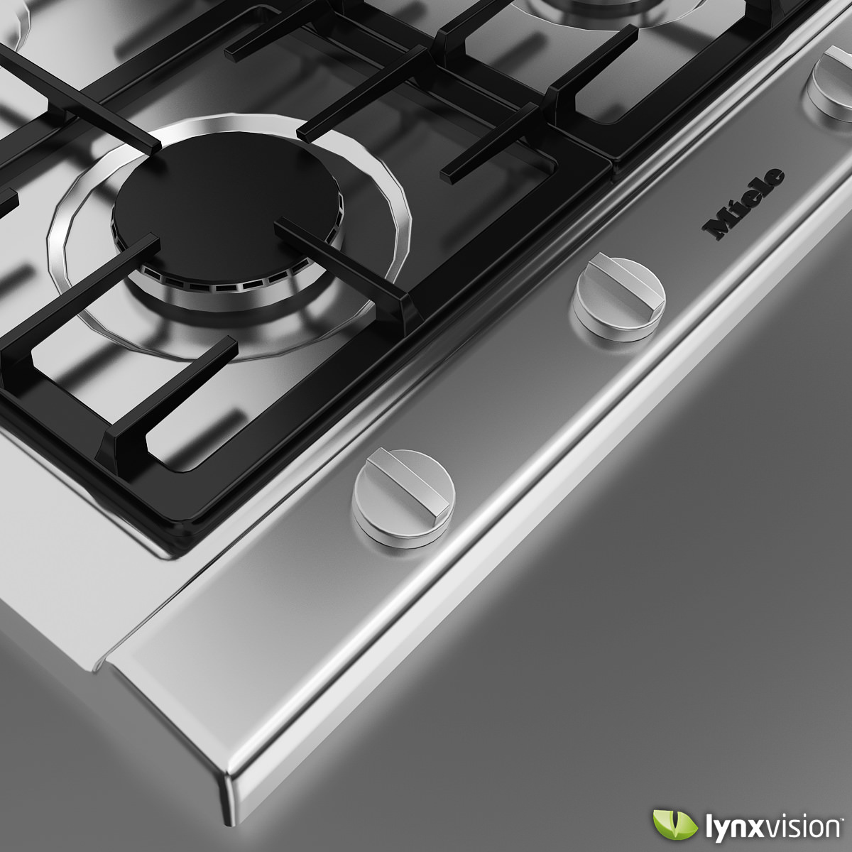 Miele Gas Hob 3D Model .max .obj .fbx