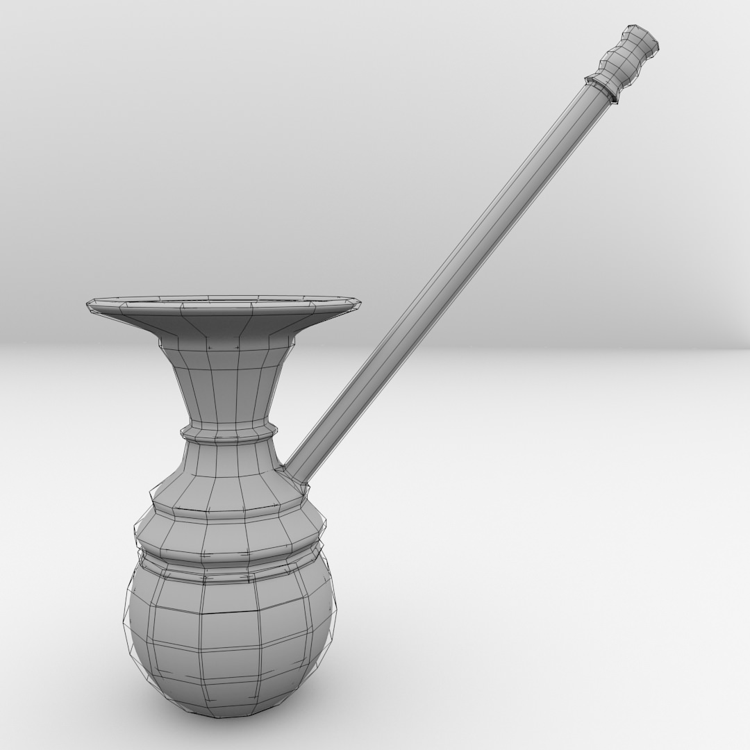 Bong Pipe 3D Model .3ds .fbx .blend .dae