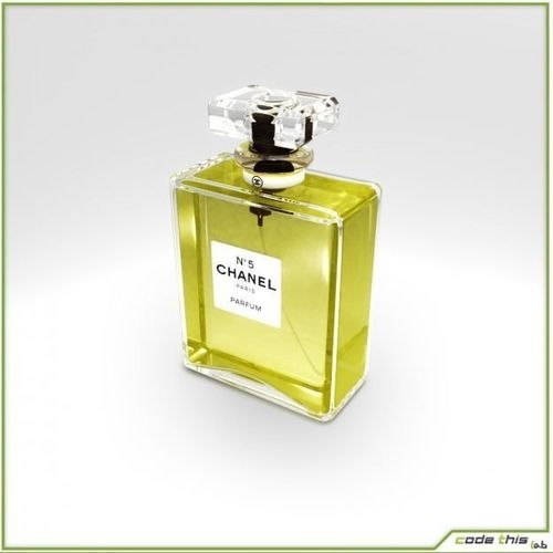 Replica Perfume Bottles Chanel N°5 and Acqua di Giò 3D Model .max .obj .fbx