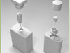 Replica Perfume Bottles Chanel N°5 and Acqua di Giò 3D Model .max .obj .fbx