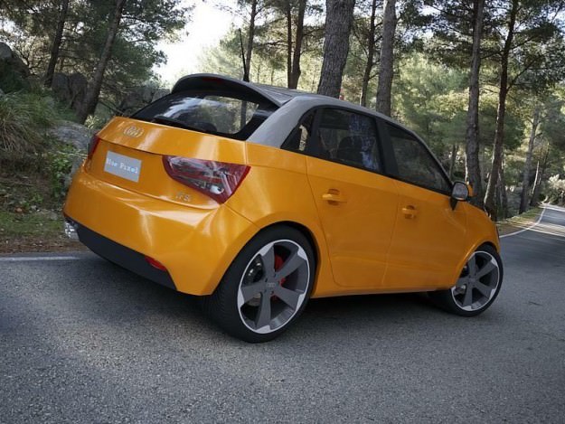 Audi A1 Sportback (orange) 3D Model .max .obj .3ds