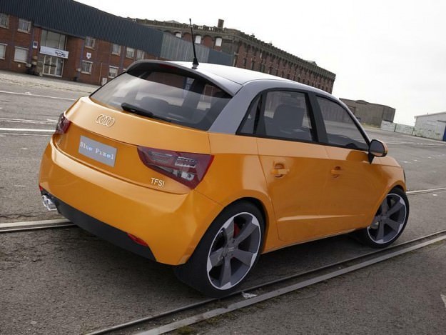 Audi A1 Sportback (orange) 3D Model .max .obj .3ds