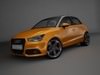 Audi A1 Sportback (orange) 3D Model .max .obj .3ds
