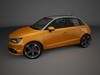 Audi A1 Sportback (orange) 3D Model .max .obj .3ds