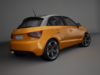 Audi A1 Sportback (orange) 3D Model .max .obj .3ds