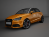 Audi A1 Sportback (orange) 3D Model .max .obj .3ds
