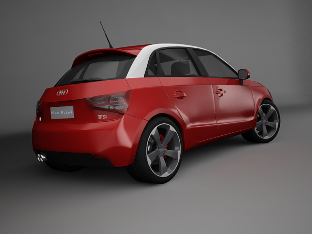 Audi A1 Sportback 3D Model .max .obj .3ds