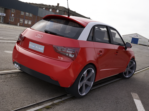 Audi A1 Sportback 3D Model .max .obj .3ds