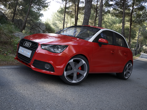 Audi A1 Sportback 3D Model .max .obj .3ds