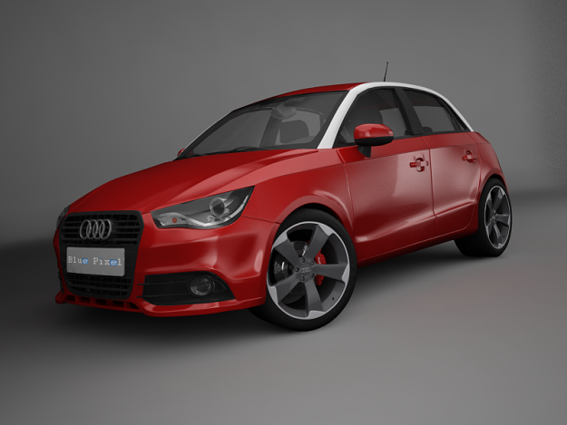 Audi A1 Sportback 3D Model .max .obj .3ds