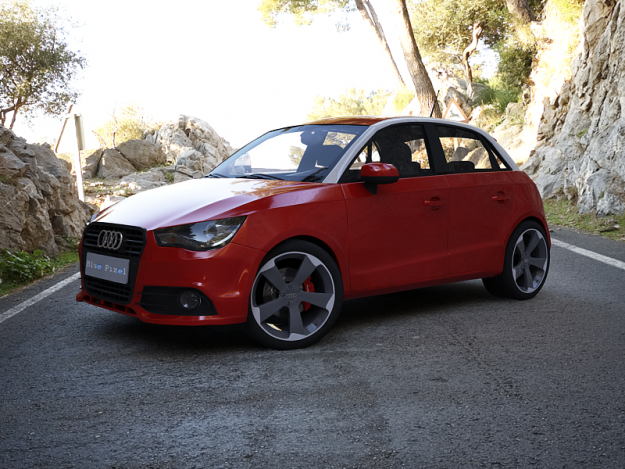 Audi A1 Sportback 3D Model .max .obj .3ds