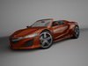 Acura NSX Roadster 3D Model .max .obj .3ds