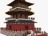 Chinese Imperial Building 3D Model