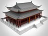 China Temple 02 3D Model