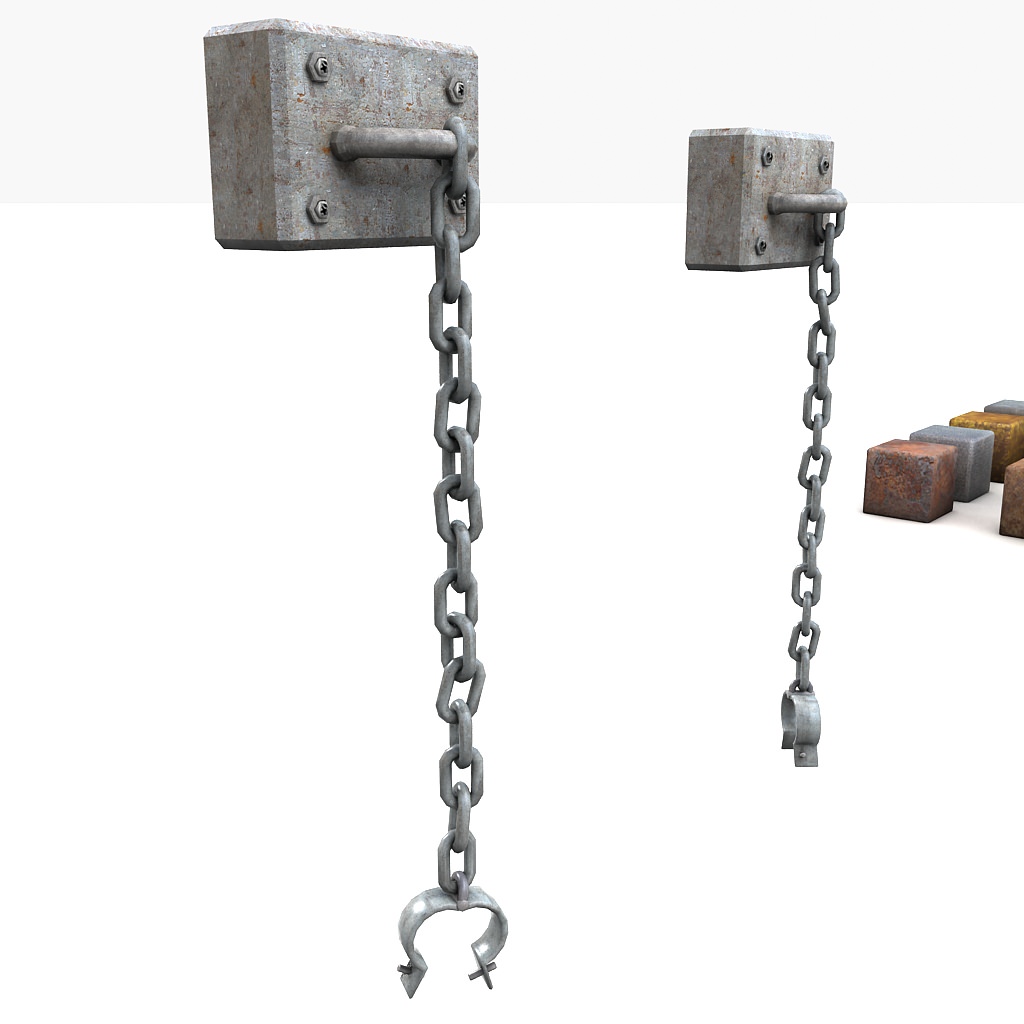 shackles textured 3D Models