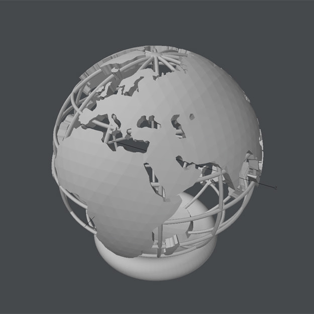 Globe 3D Model 3D printable .stl - CGTrader.com