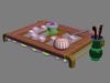 Tea set B 3D Model .max .obj