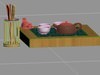 Tea set C 3D Model .max .3ds