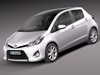 Toyota Yaris Hybrid 2013 3D Model