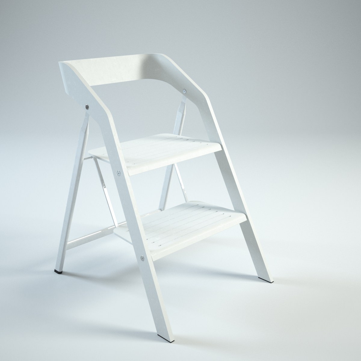 usit stepladder chair 2 step version set 3D Models
