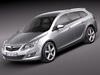 Opel Astra Touring - Es... 3D Model