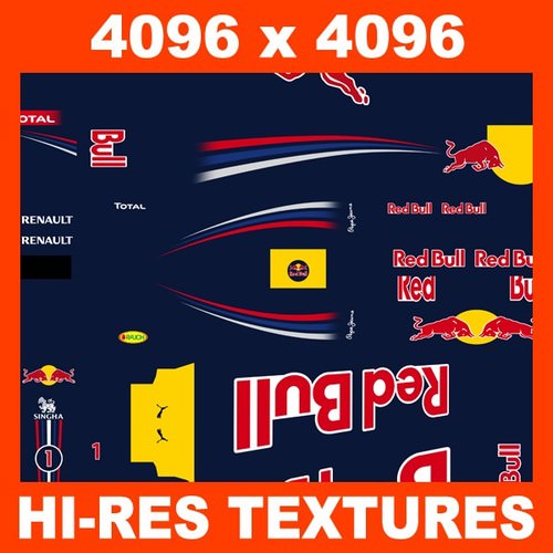 F1 2011 Pack - Ferrari McLaren Red Bull Toro Rosso Mercedes Renault 3D Model F1 2011 Pack - Ferrari McLaren Red Bull Toro Rosso Mercedes Renault 3D Model .max .obj .3ds .fbx .lwo .lw .lws .c4d