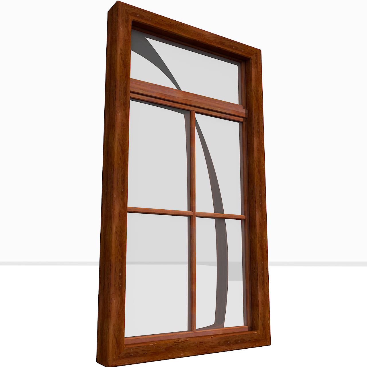 office interior wood window frame 3D Models