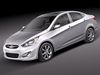Hyundai Accent sedan 2012 3D Model