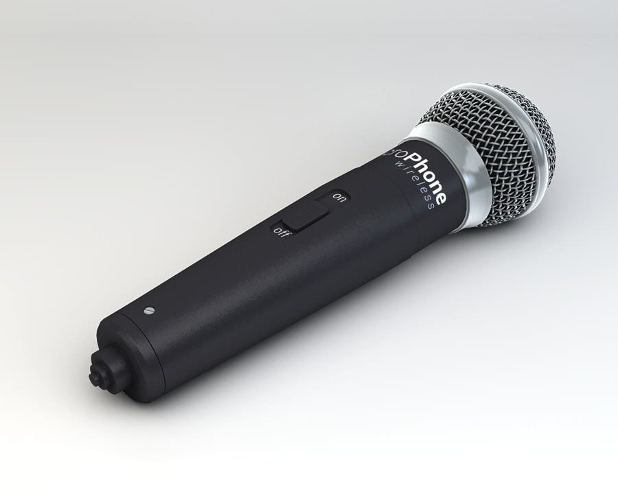 Microphone 3D Model .obj .3ds .fbx .c4d