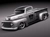 Ford F1 pickup hotrod 1... 3D Model