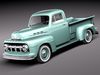 Ford Pickup f1 1951 3D Model
