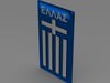 Greece football emblem 3D Model .max .obj .3ds .fbx .lwo .lw .lws .c4d