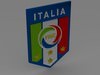 Italy football emblem 3D Model .max .obj .3ds .fbx .lwo .lw .lws .c4d