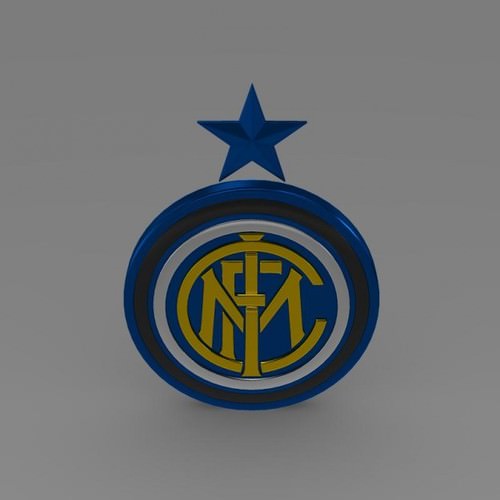 Inter football emblem 3D Model .max .obj .3ds .fbx .lwo .lw .lws .c4d