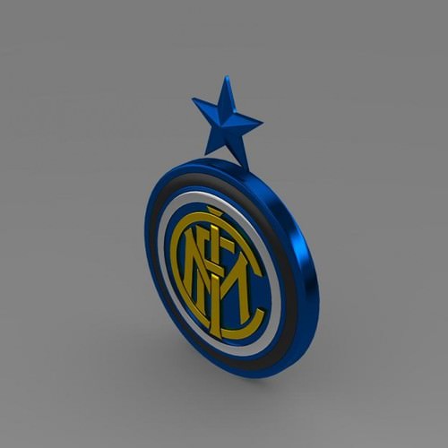 Inter football emblem 3D Model .max .obj .3ds .fbx .lwo .lw .lws .c4d