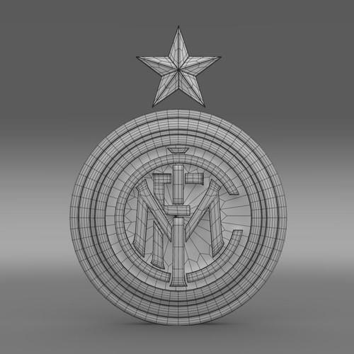 Inter football emblem 3D Model .max .obj .3ds .fbx .lwo .lw .lws .c4d