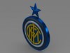 Inter football emblem 3D Model .max .obj .3ds .fbx .lwo .lw .lws .c4d