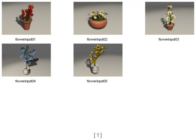 Garden Collection 3D Model Garden Collection 3D Model .obj .3ds