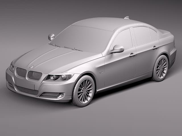 BMW 3 e90 2006-2011 3D Model .max .obj .3ds .fbx .lwo .lw .lws .c4d