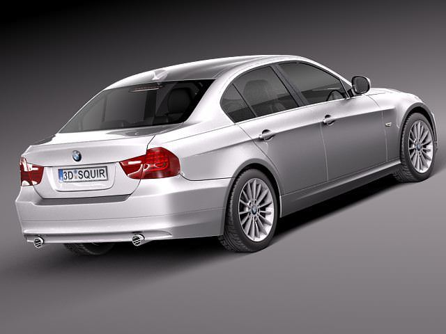 BMW 3 e90 2006-2011 3D Model .max .obj .3ds .fbx .lwo .lw .lws .c4d