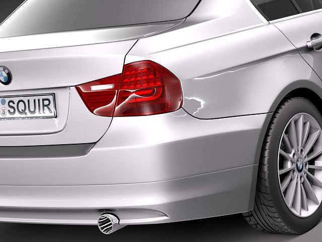 BMW 3 e90 2006-2011 3D Model .max .obj .3ds .fbx .lwo .lw .lws .c4d