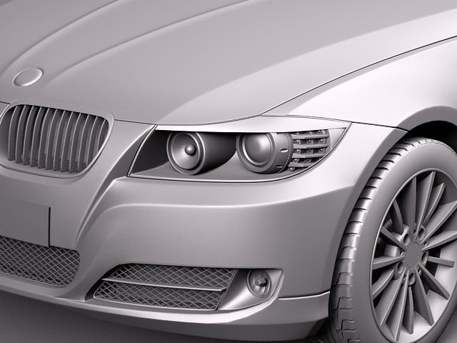 BMW 3 e90 2006-2011 3D Model .max .obj .3ds .fbx .lwo .lw .lws .c4d