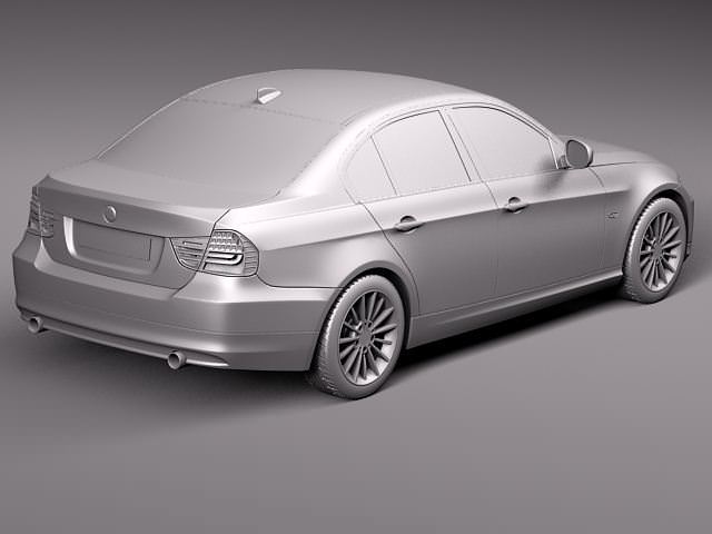 BMW 3 e90 2006-2011 3D Model .max .obj .3ds .fbx .lwo .lw .lws .c4d