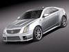 Cadillac CTS-V coupe 2011 3D Model .max .obj .3ds .fbx .lwo .lw .lws