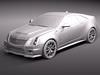 Cadillac CTS-V coupe 2011 3D Model .max .obj .3ds .fbx .lwo .lw .lws